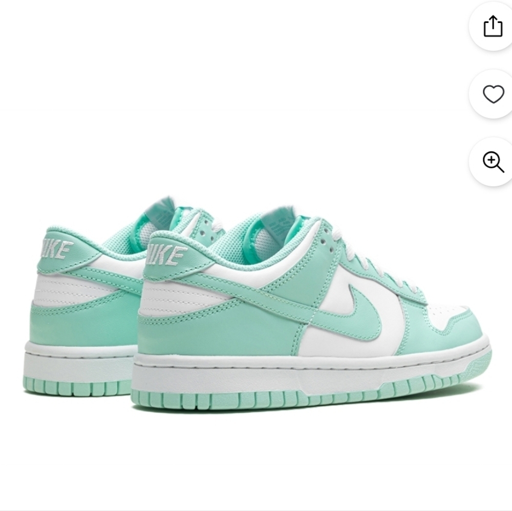 Nike Dunk Low GS White Mint Foam FZ3534-100 Size 6Y Women’s Size 7.5 Sneakers - Picture 3 of 13